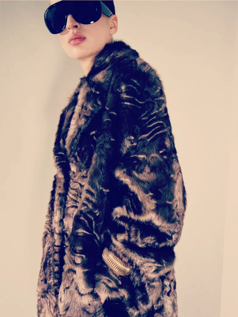 ✨️Tourance Faux Fur Coat Chocolate Brown Plush TD Bear Jacket Women’s Medium Y2K